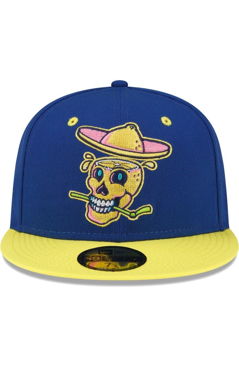 New Era Men's New Era Blue Lynchburg Hillcats Copa De La Diversion 59FIFTY Fitted Hat, Alternate, color, Blue