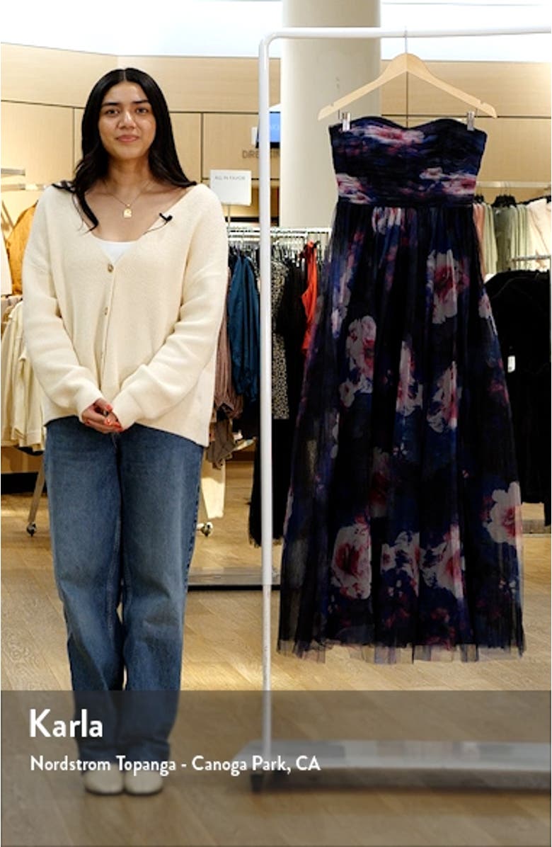 Nataly Strapless Tulle Gown, sales video thumbnail