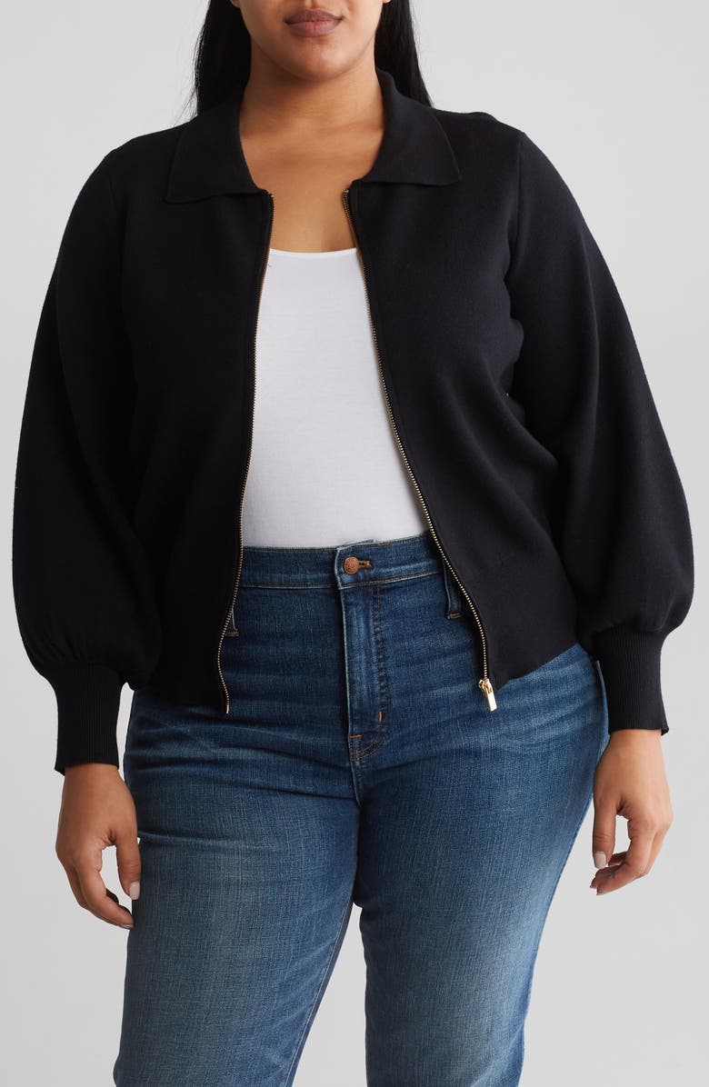 BY DESIGN Riley Zip Sweater, Main, color, 