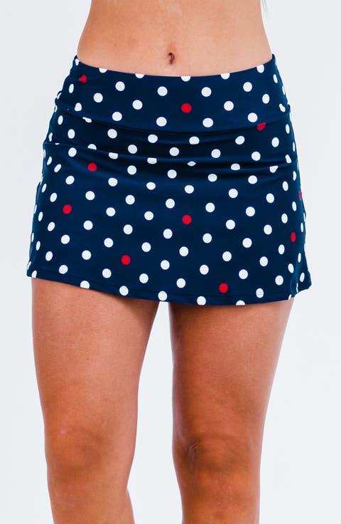 Short Swim Skort With Shorts (Regular & Plus)