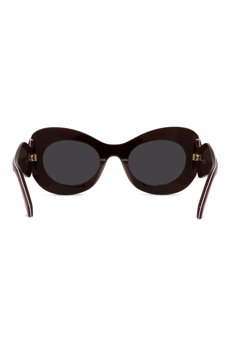 Signature 52mm Cat Eye Sunglasses, Alternate, color, SHINY RED / SMOKE