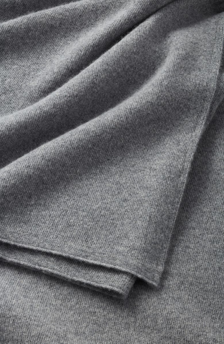Nordstrom Cashmere Throw Blanket, Alternate, color, Grey Onyx
