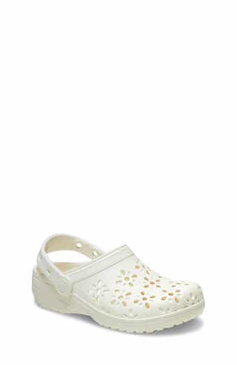 CROCS Kids' Classic Floral Cutout Clog