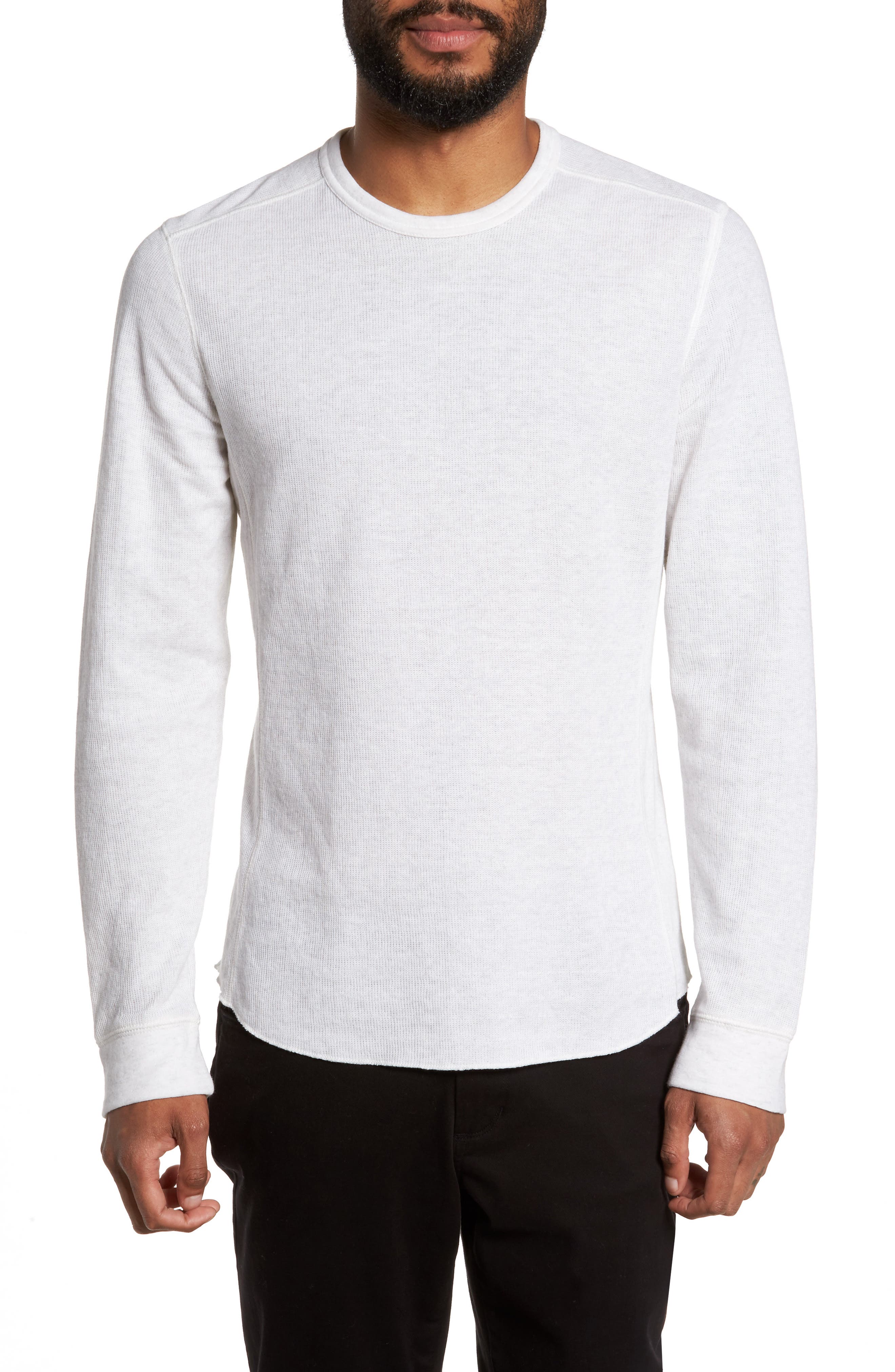 Vince Double Knit Slim Fit Long Sleeve T-Shirt