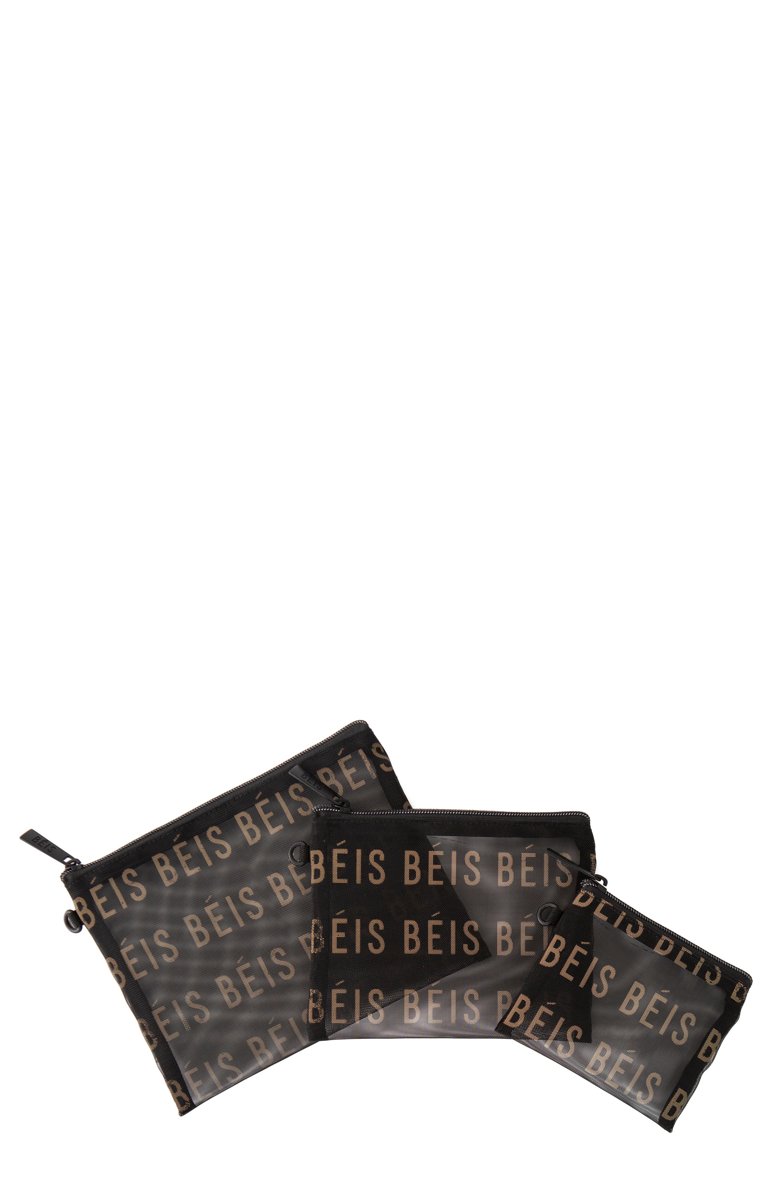 Béis The Mesh Pouch Trio, Main, color, 