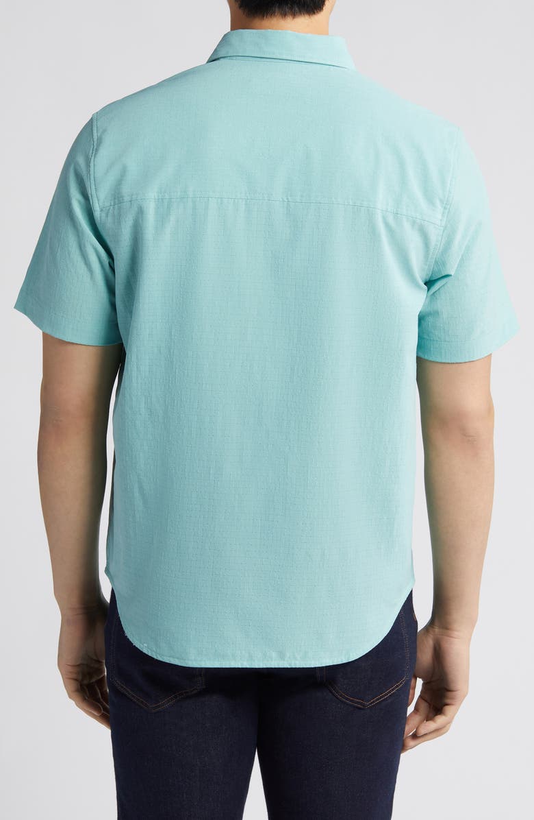 Tommy Bahama Bahama Coast Sandy Point Solid IslandZone<sup>®</sup> Short Sleeve Button-Up Shirt, Alternate, color, 