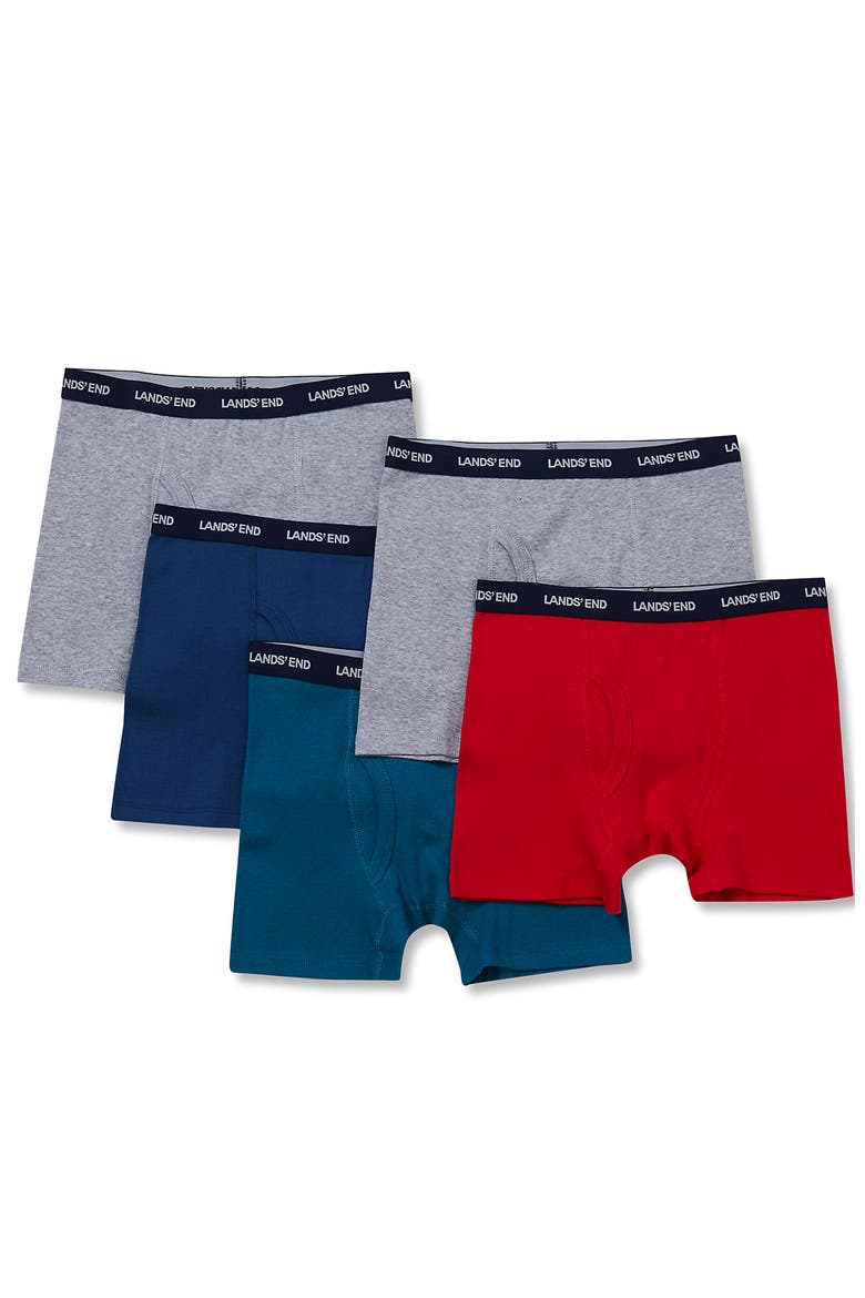 Boys Boxer Brief Underwear 5 Pack, Main, color, Gray Multi