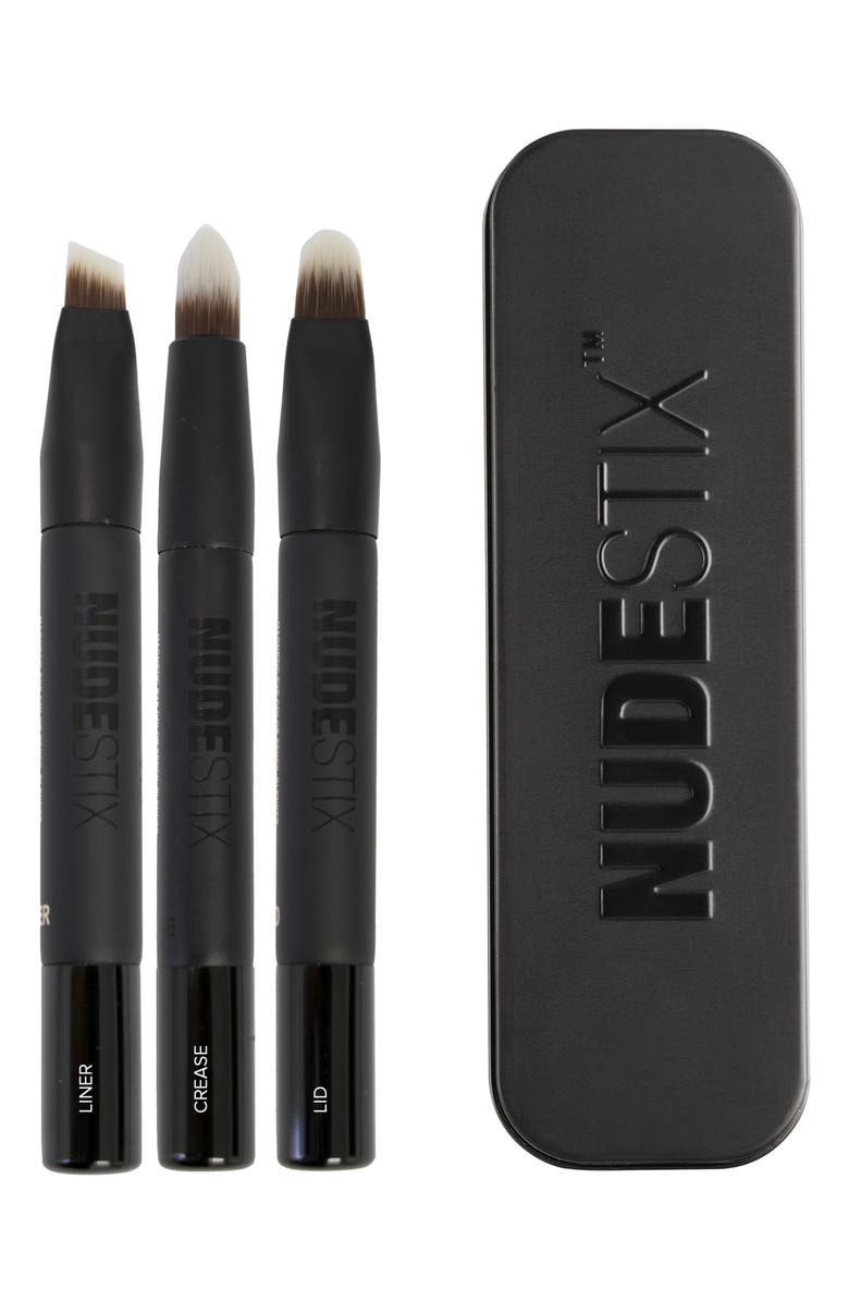 NUDESTIX Magnetic Eye Color Pencil Blender Brush Set, Main, color, 