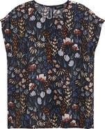 APNY Print Cap Sleeve Shell