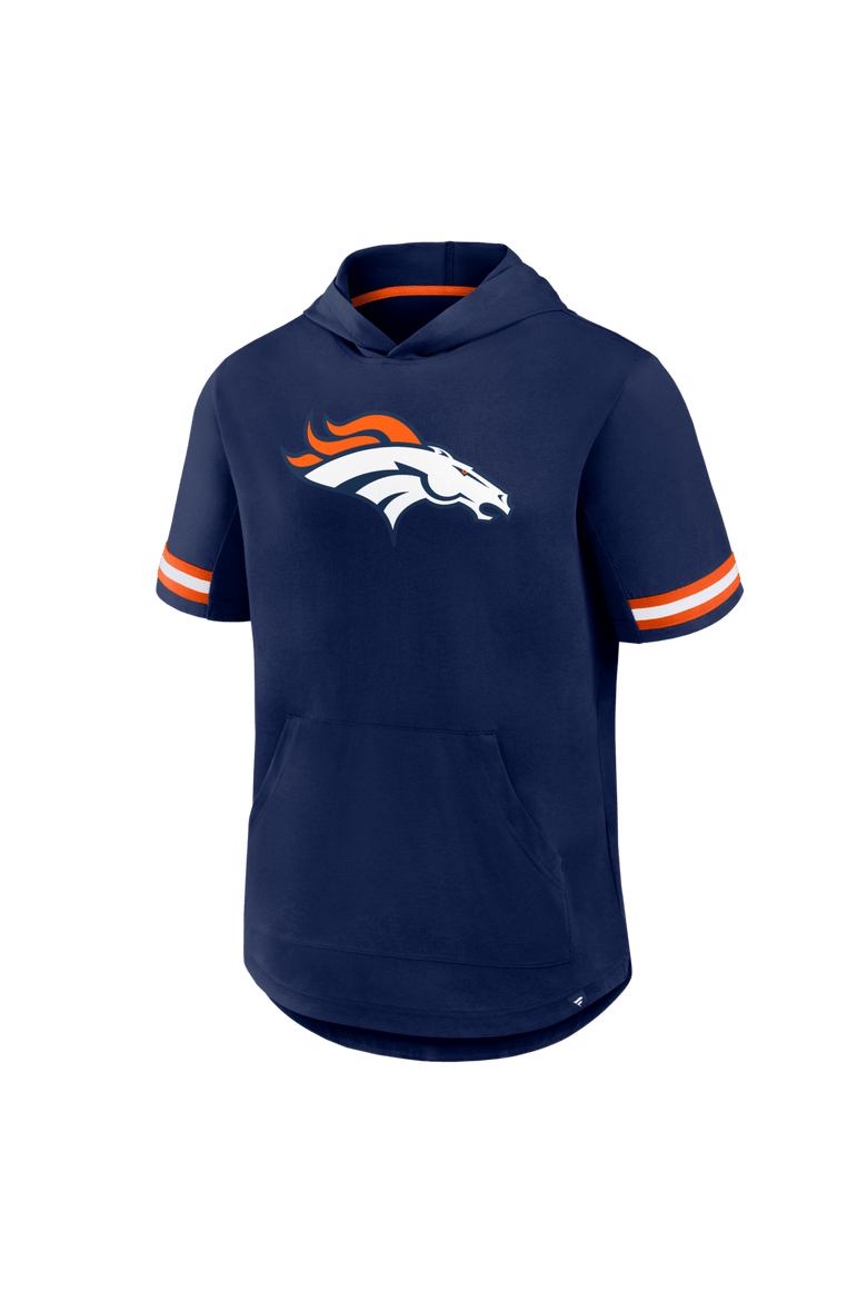 Men's Fanatics Navy Denver Broncos Optimal Play Short Sleeve Hooded T-Shirt, Alternate, color, Navy