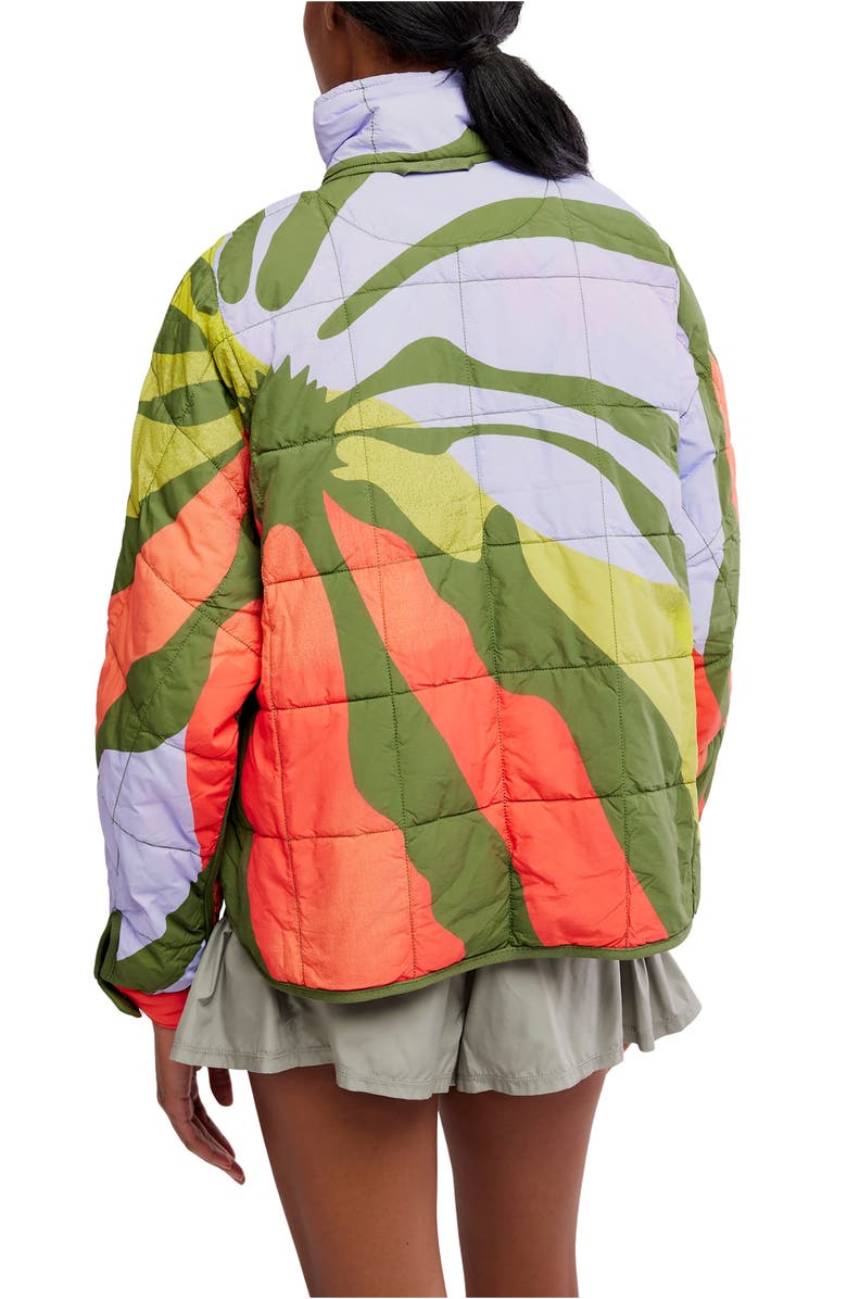 Free People Pippa Placement Print Quilted Jacket, Alternate, color, Retro Sun Martini