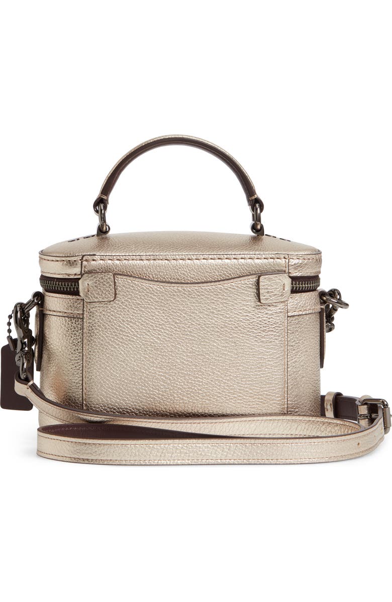 COACH Trail Colorblock Metallic Leather Crossbody Bag, Alternate, color,