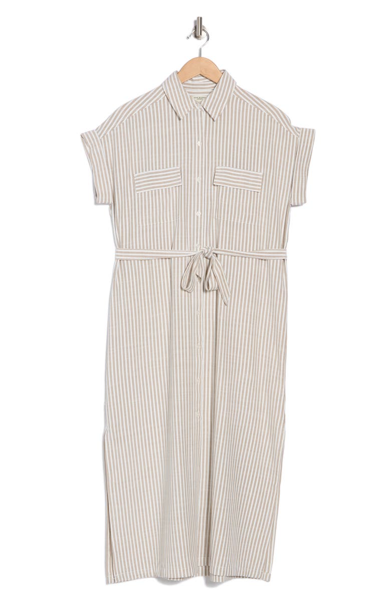 MAX STUDIO Stripe Shirtdress, Alternate, color,
