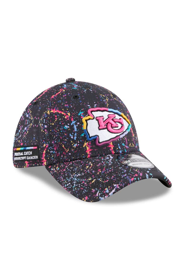 Men's New Era  Black Kansas City Chiefs 2025 NFL Crucial Catch 39THIRTY Flex Hat, Main, color, Black