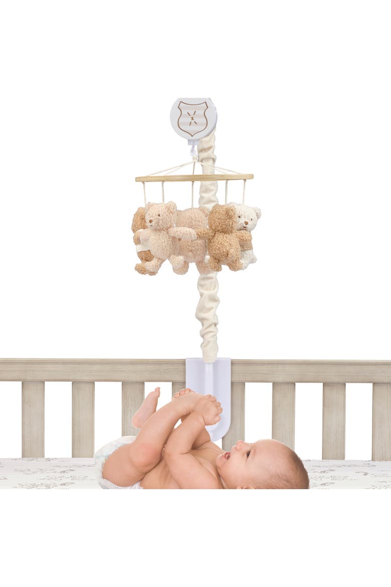 Teddy Bear Musical Infant Baby Crib Mobile Soother Toy, Alternate, color, Brown