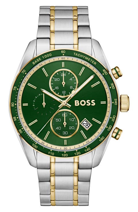 Grand Prix Chronograph Bracelet Watch, 44.5mm