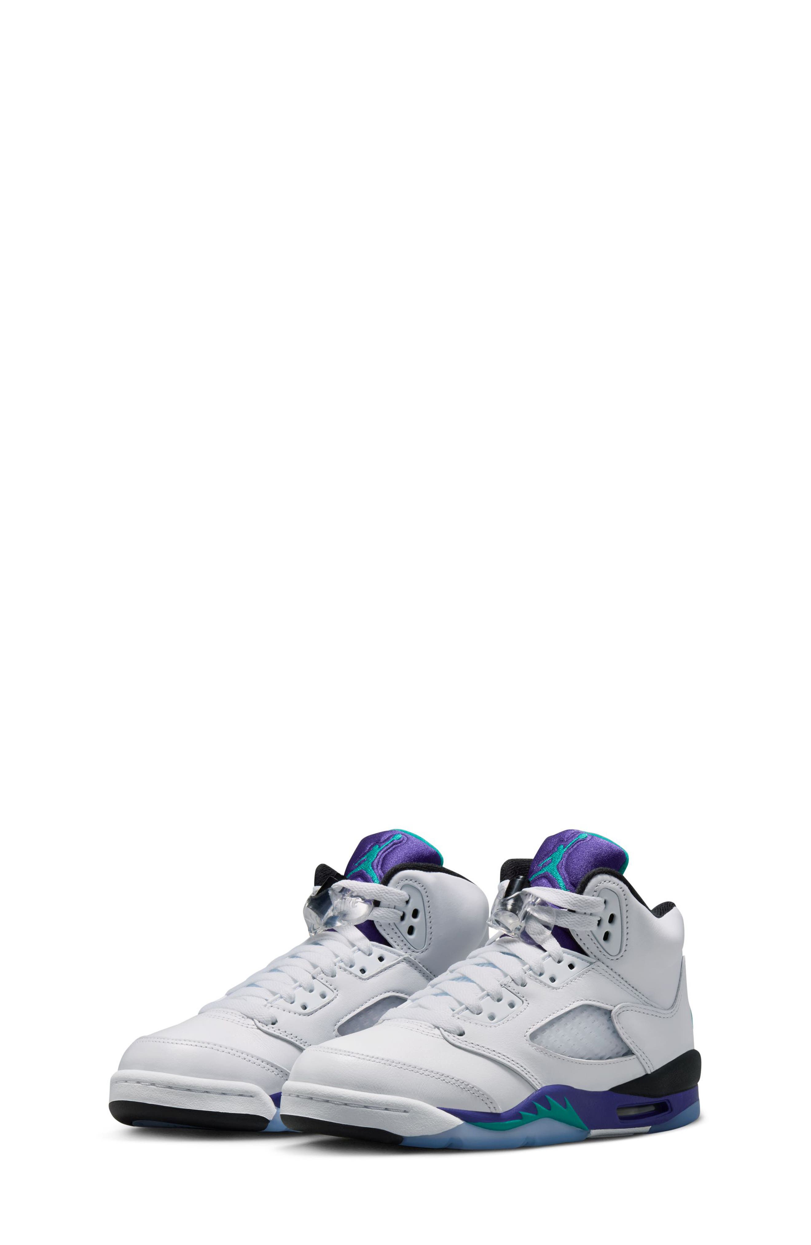 靴 Nike AirJordan5 RetroOG Nike Air Jordan 5 Retro OG GS AJ5 Grape Kids Youth Women Casual