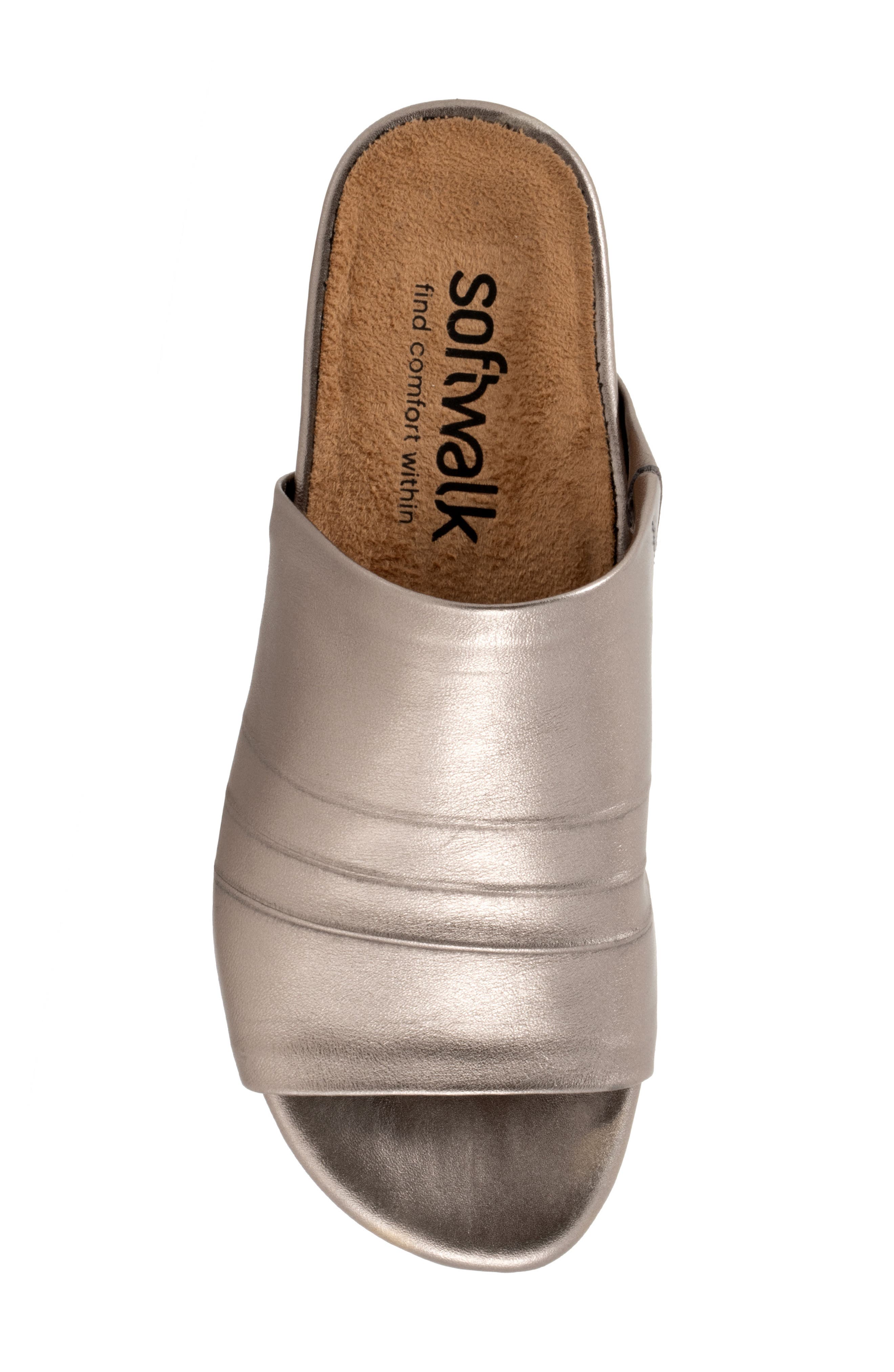Camano Slide Sandal, Alternate, color, PEWTER