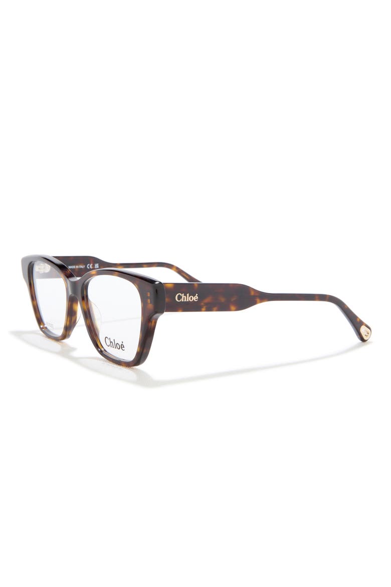 51mm Cat Eye Optical Frames, Alternate, color, HAVANA HAVANA TRANSPARENT