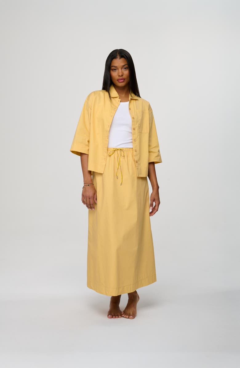 By Tess Collection Poppy Skirt, Main, color, Pale Yellow