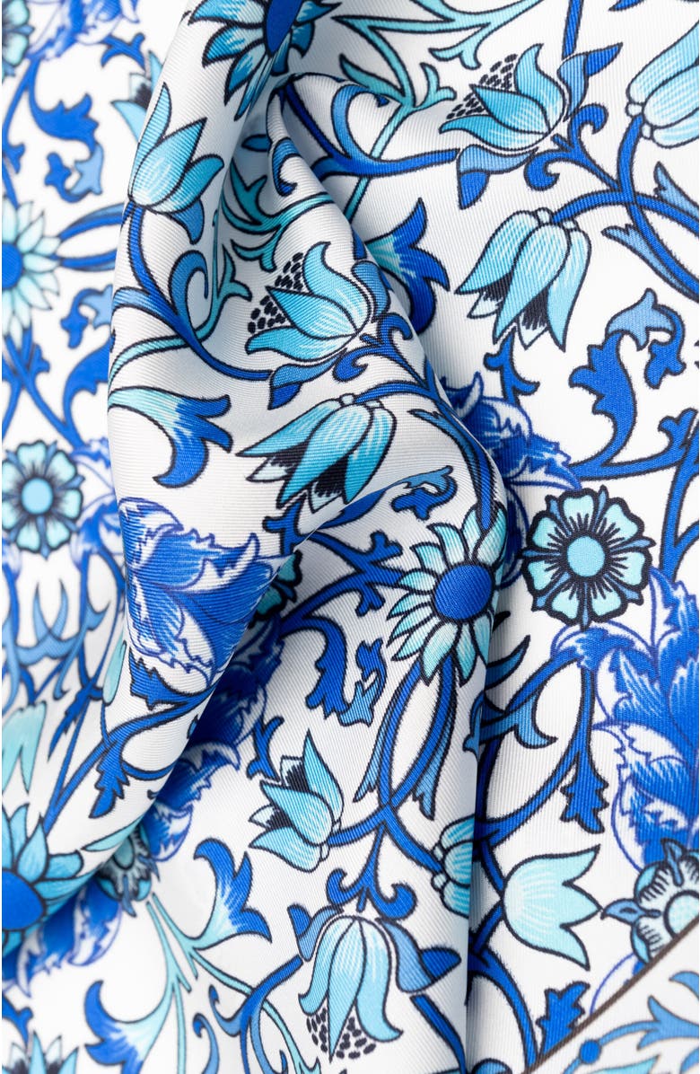 Elizabetta Itria - Silk Pocket Square for Men, Alternate, color, Blue