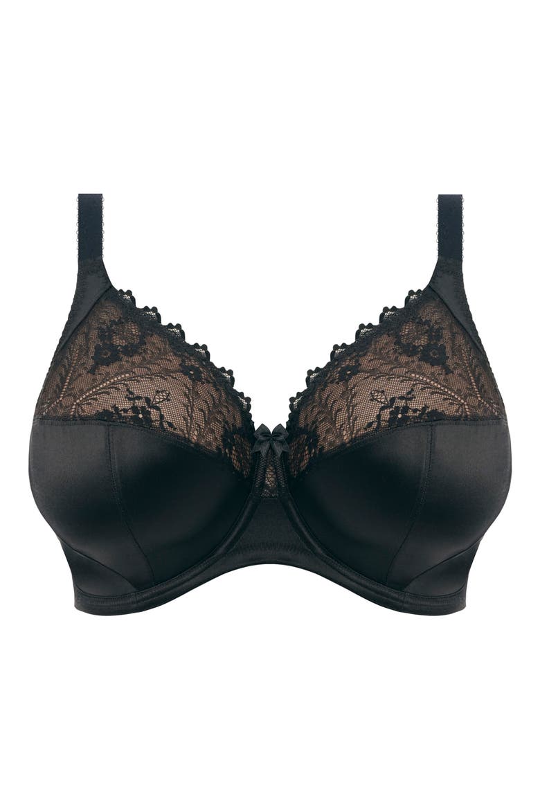 Cassie Full Figure Underwire Bra, Main, color, BLACK