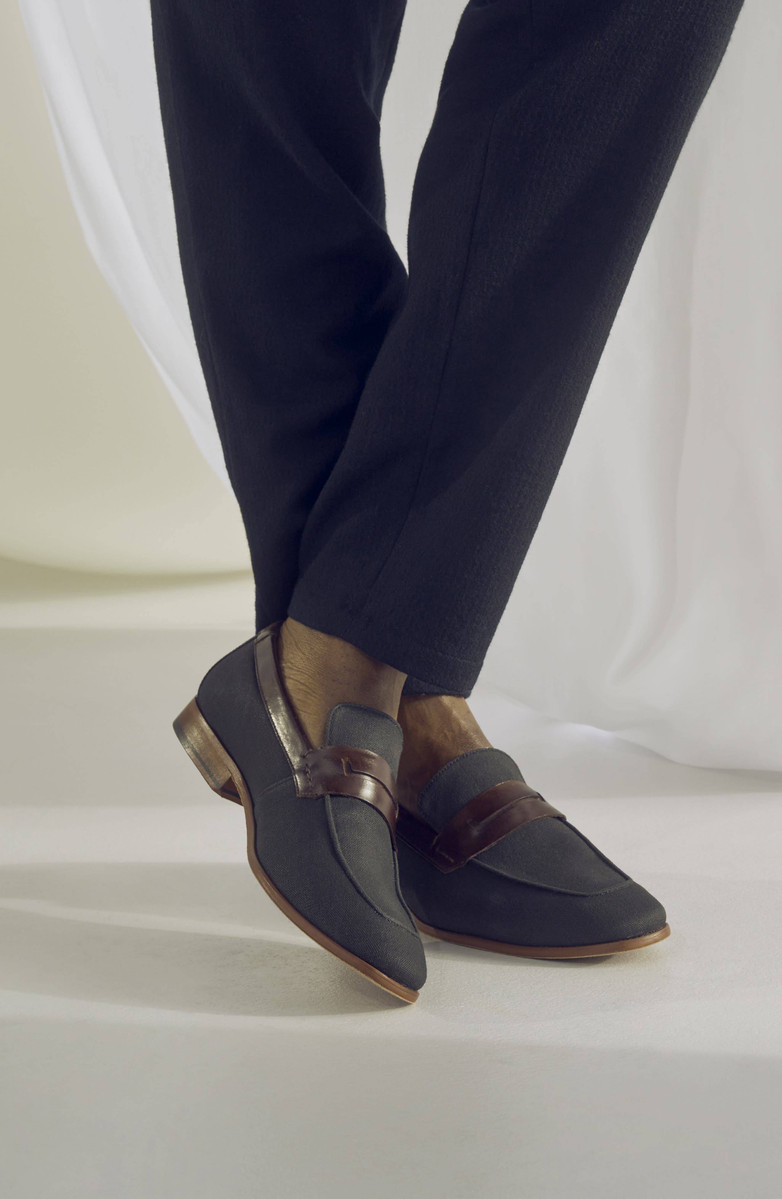 Stacy Adams Gill Saddle Loafer, Alternate, color, Black Multi