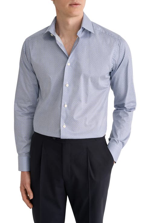 Contemporary Fit Micro Print Shirt
