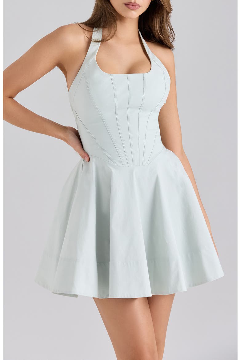 Sasha Halter Minidress, Alternate, color, PISTACHIO