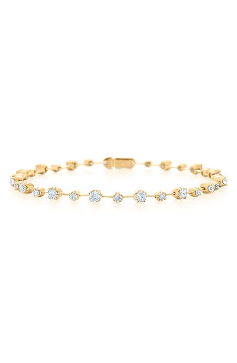 18k Gold Diamond Line Bracelet
