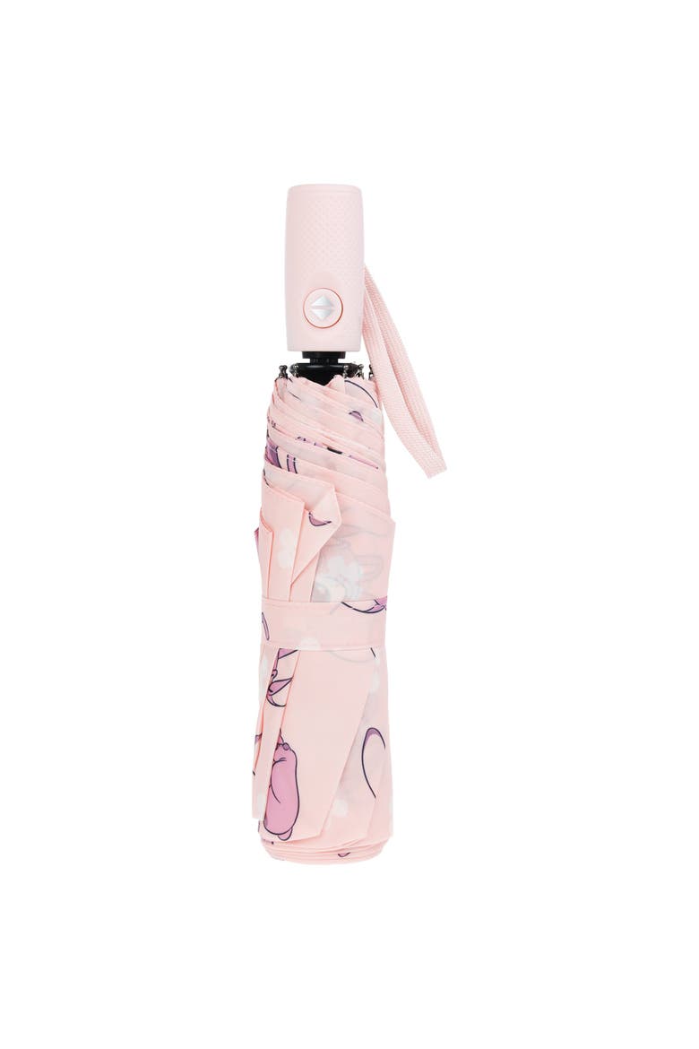 Angel All Over Print Auto Open and Close Umbrella, Alternate, color, Pink