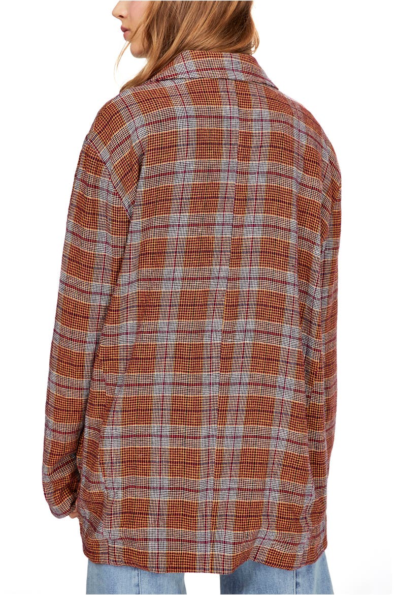 Simply Plaid Blazer, Alternate, color, RED COMBO