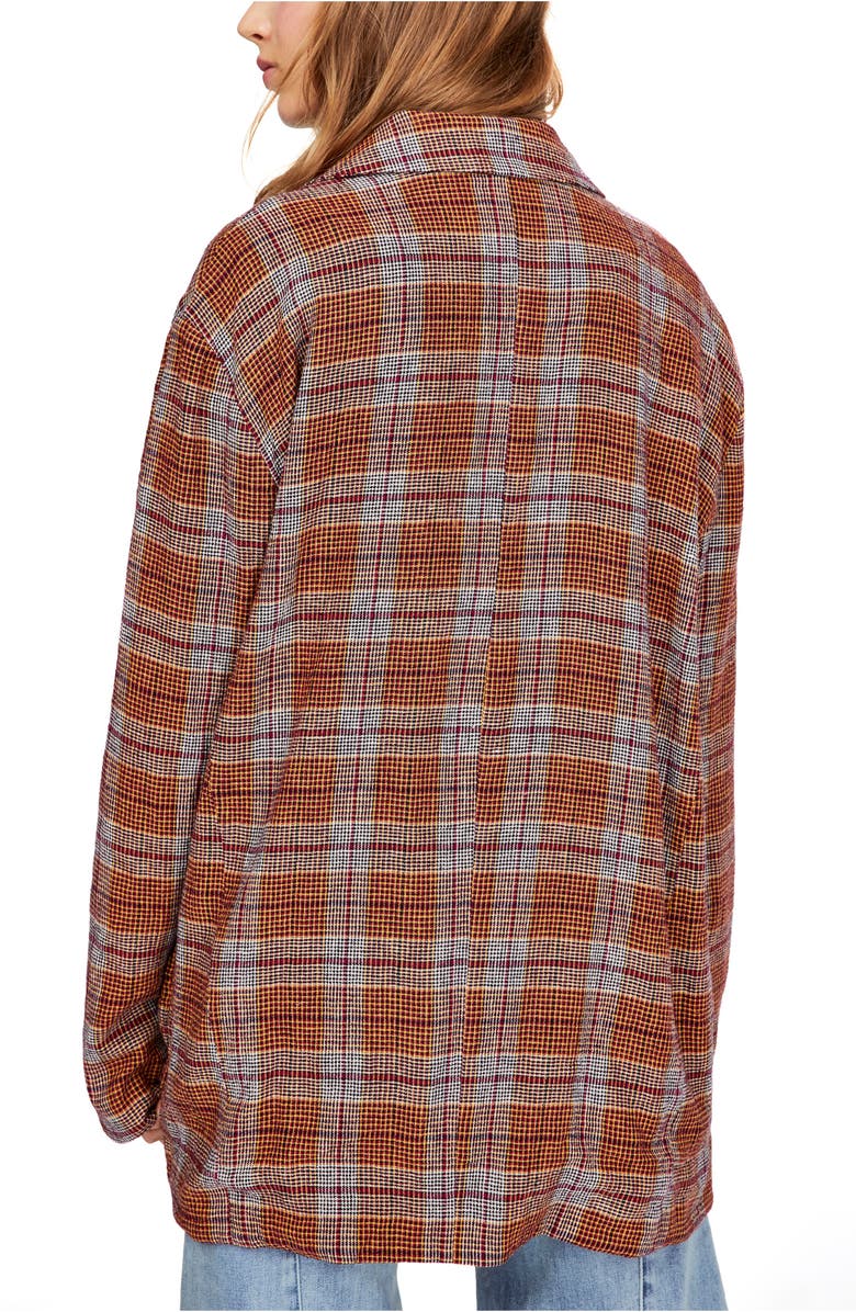 Free People Simply Plaid Blazer, Alternate, color, 