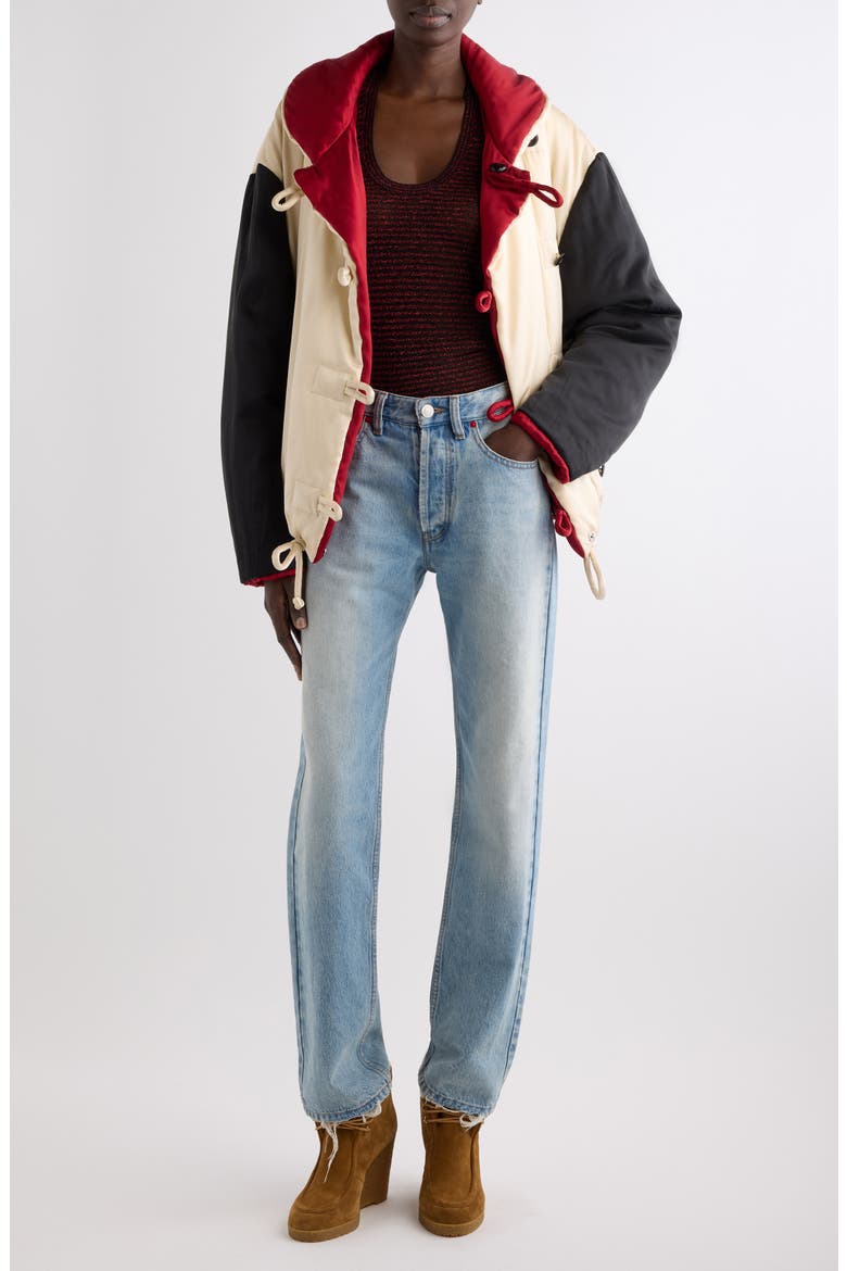 Bleza Silk Toggle Jacket, Alternate, color, CHAMPAGNE