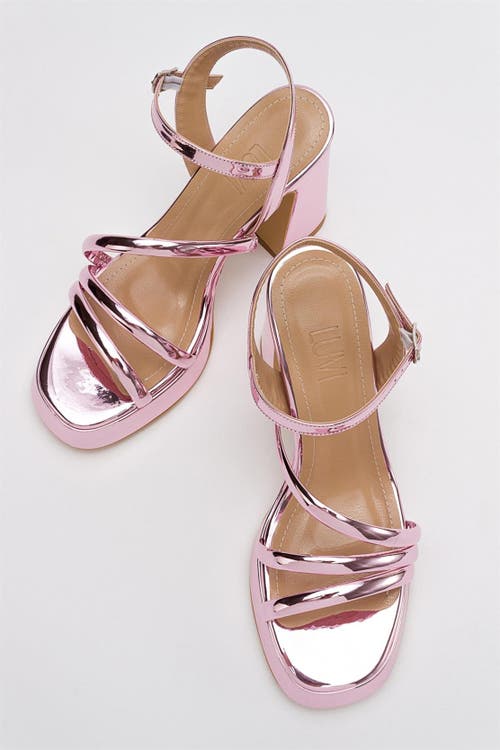 Prologue Shoes Heas Platform Sandal In Pink