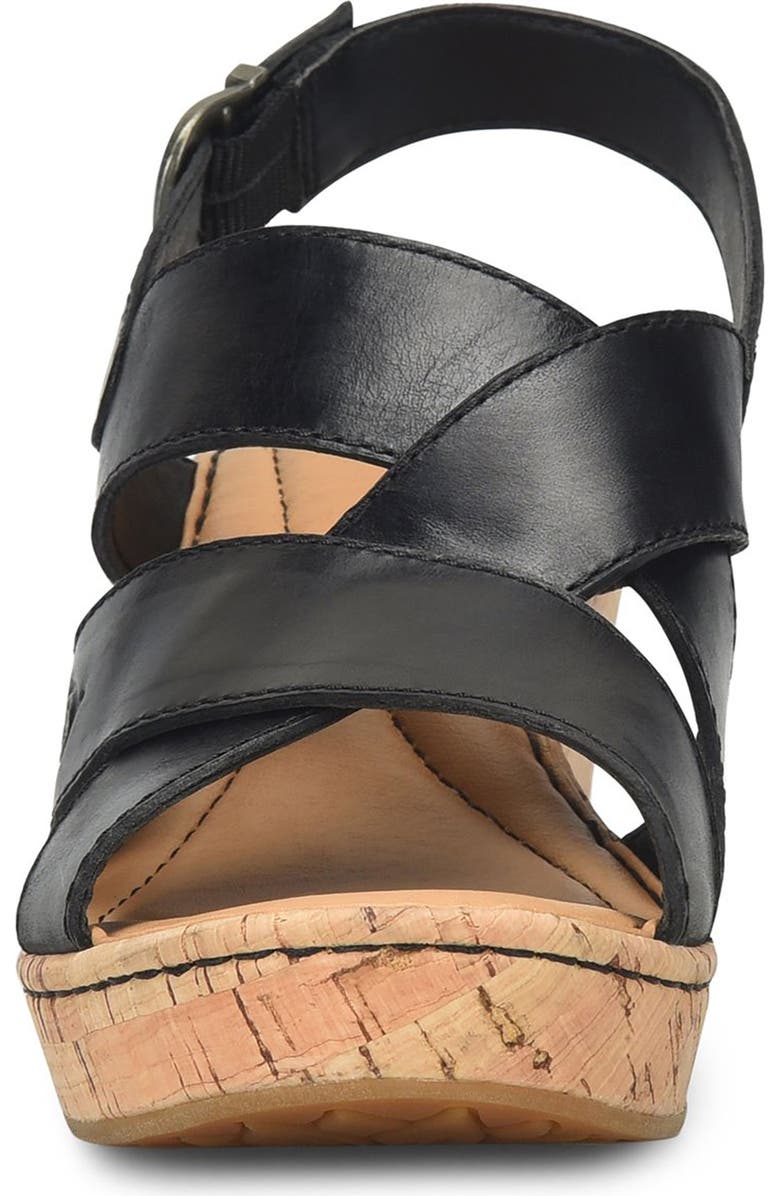 Børn Sami Cork Wedge Sandal, Alternate, color,