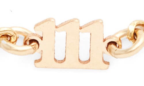 Set & Stones Angel Numbers Bracelet In Gold