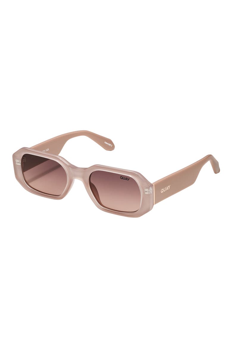 Hyped Up 53mm Gradient Square Sunglasses, Alternate, color, FAWN/ BROWN FAWN GRADIENT