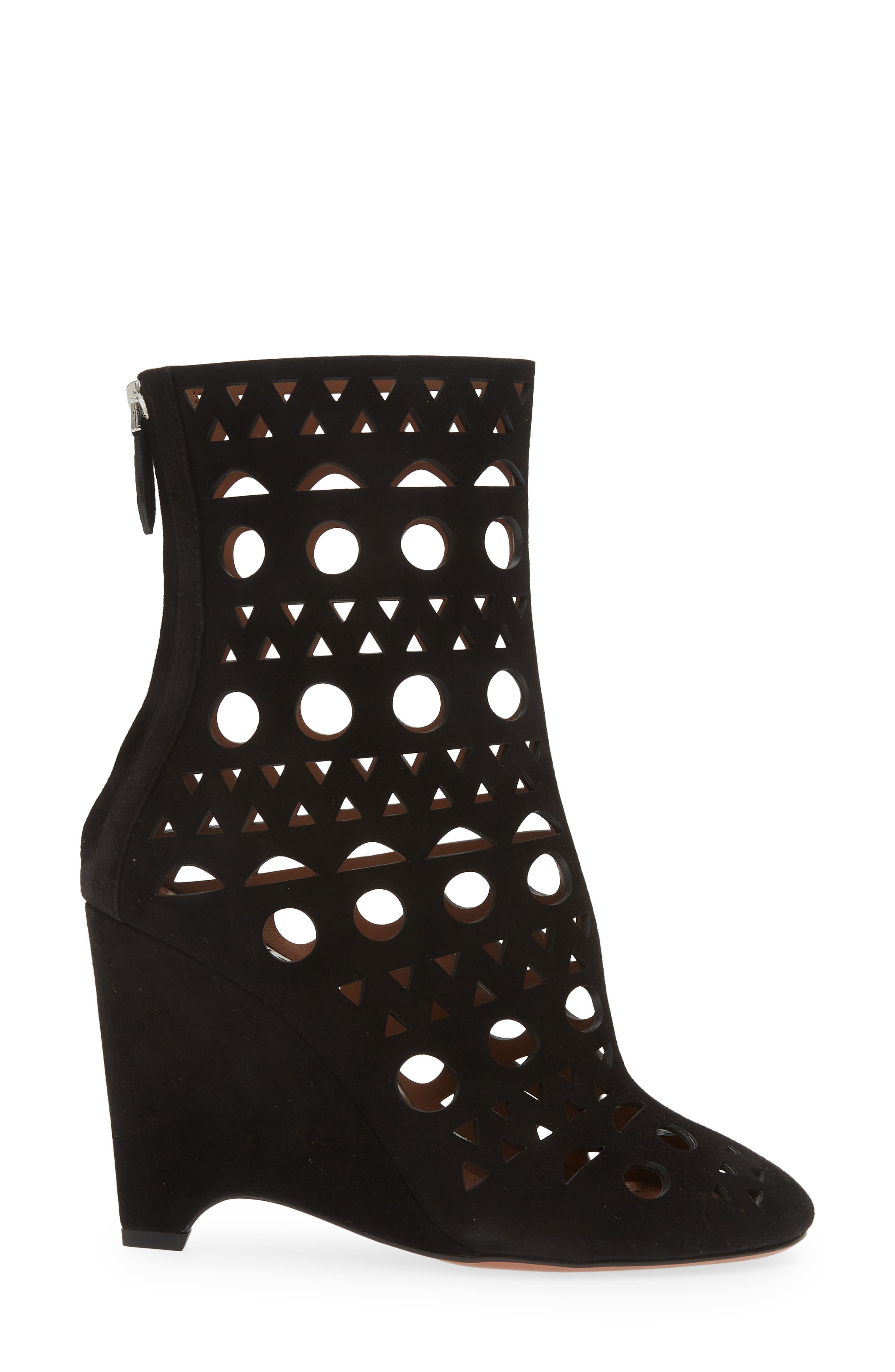 Alaïa Vienne Wedge Bootie, Alternate, color, 