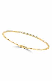 EFFY 14K Gold Plated Sterling Silver Lab Grown Diamond Bracelet