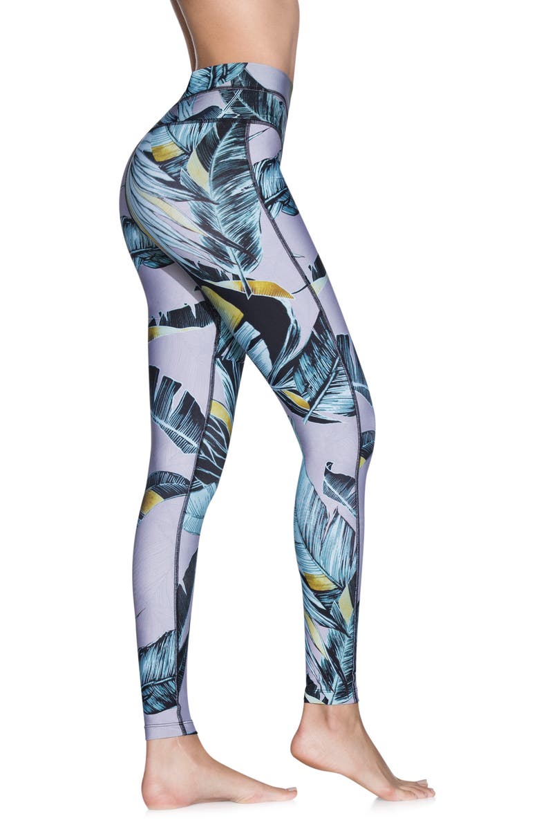 Maaji Dazzling Tropic Leggings, Alternate, color, 