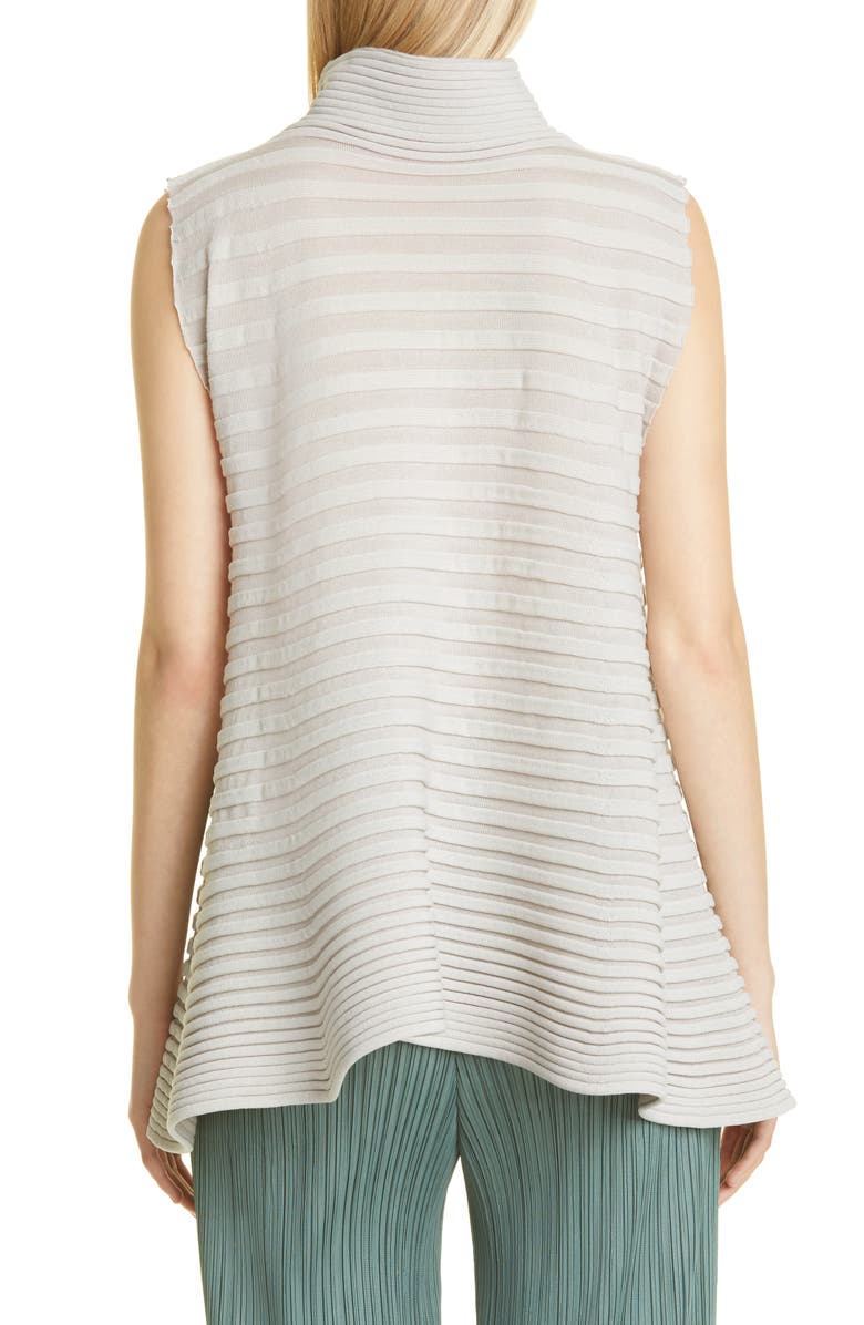 Pleats Please Issey Miyake Bounce Stripe Jersey Top, Alternate, color,