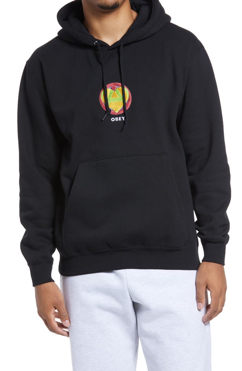 Obey Anarchy Hoodie, Main, color, 