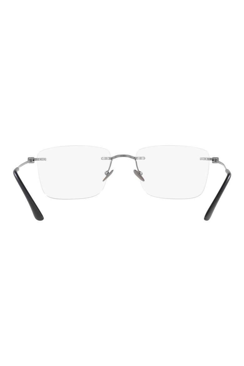 55MM RECTANGLE, Alternate, color, MATTE GUNMETAL / DEMO LENS