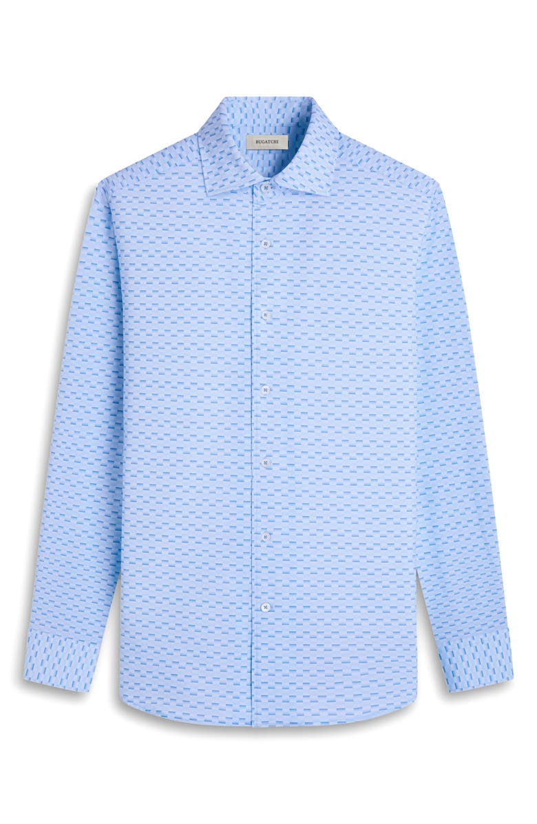 Bugatchi Devon OoohCotton<sup>®</sup> Button-Up Shirt, Alternate, color, Ice