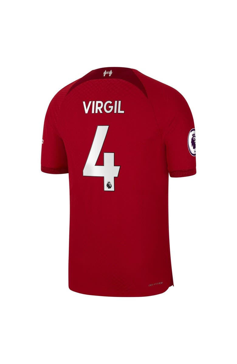 Nike Men's Nike Virgil Van Dijk Red Liverpool 2022/23 Home Authentic Player Jersey, Alternate, color, 