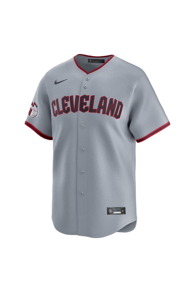 Men's Nike Gray Cleveland Guardians Road Limited Jersey, Alternate, color, Gray