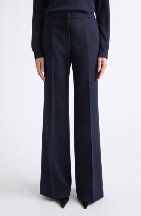 The Lafayette Camel Hair Wide Leg Pants
