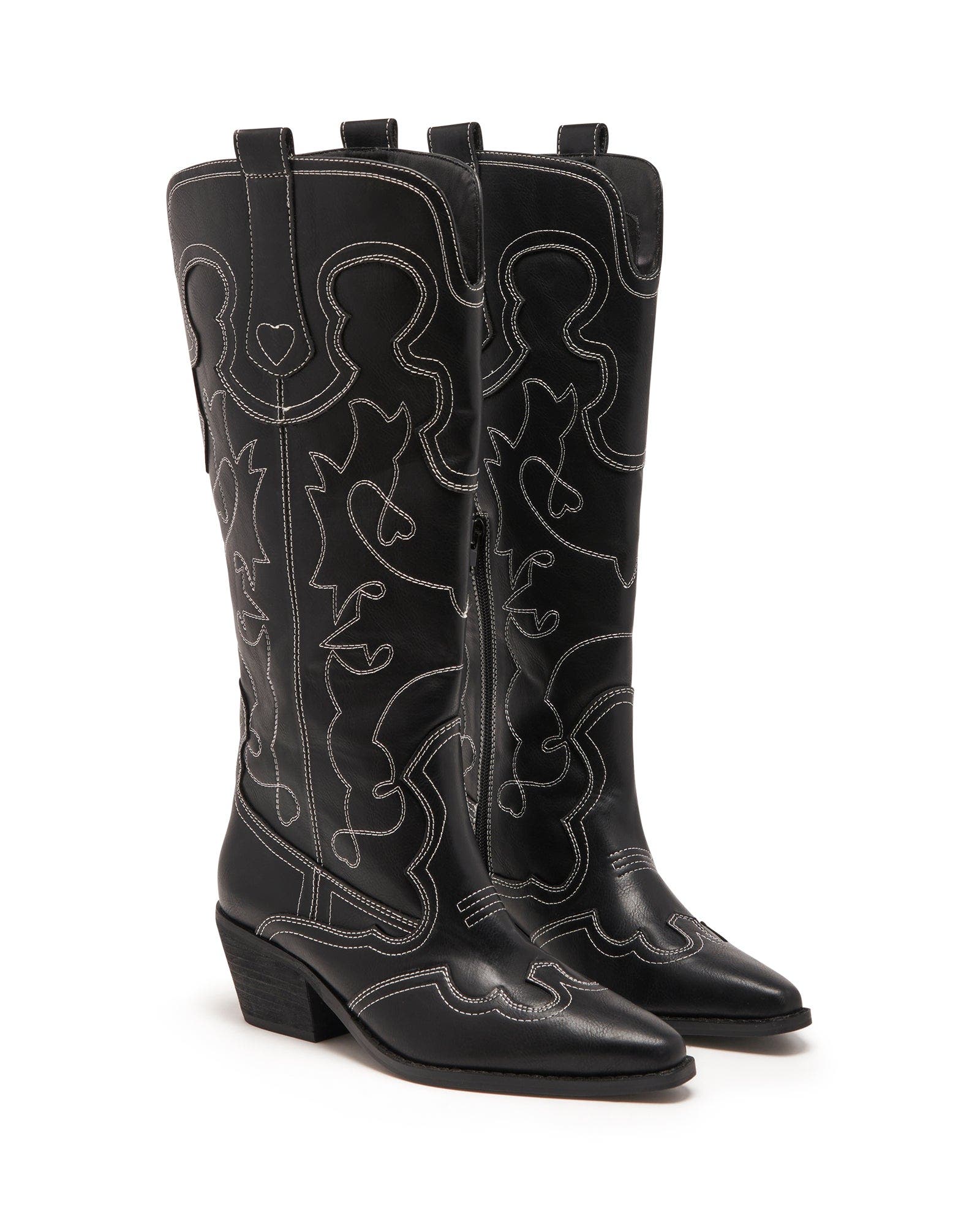 Therapy Australia Malvin Western Boot, Main, color, Black Smooth Pu