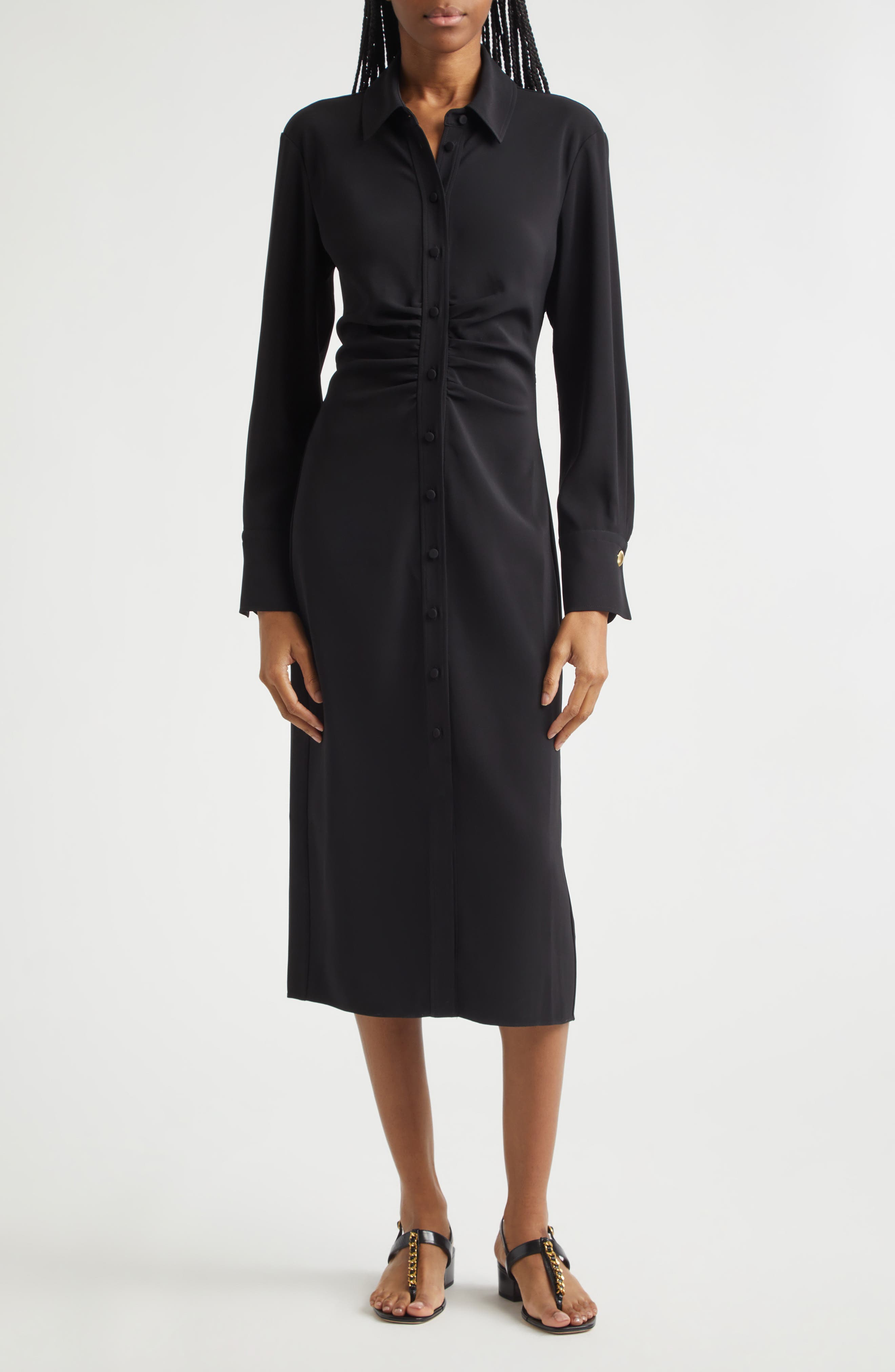 Loxley Long Sleeve Midi Shirtdress (Women) | Nordstrom